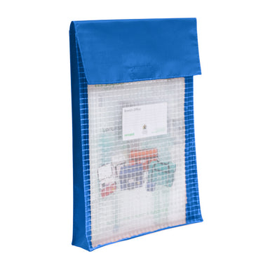 Belegkuvert mit Seitenfalte Klein Blau